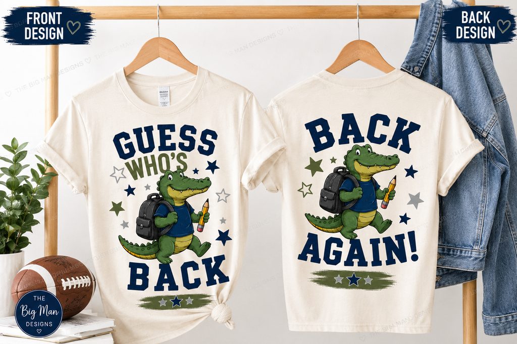 Guess Who's Back Dickinson Gators Unisex T-Shirt | Front & Back Design