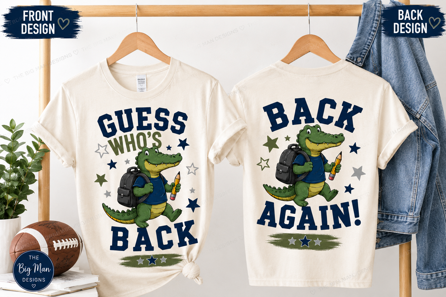 Guess Who's Back Dickinson Gators Unisex T-Shirt | Front & Back Design