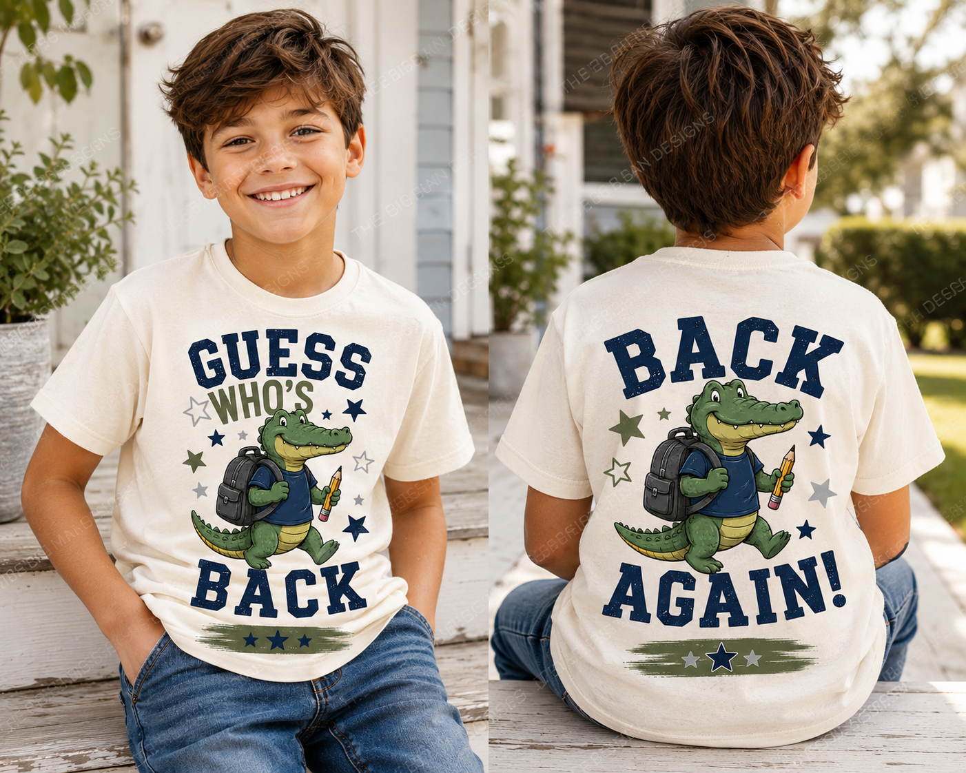 Guess Who's Back Dickinson Gators Unisex T-Shirt | Front & Back Design