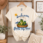 Inclusion Floats My Boat | Dickinson Gators Spirit Tee | Front & Back Design