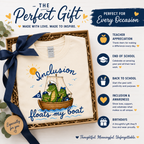 Inclusion Floats My Boat | Dickinson Gators Spirit Tee | Front & Back Design