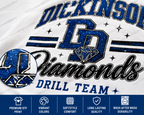Dickinson Gators | Diamonds Dance Team Shirt 9 | Softstyle Comfort | DTF Printed