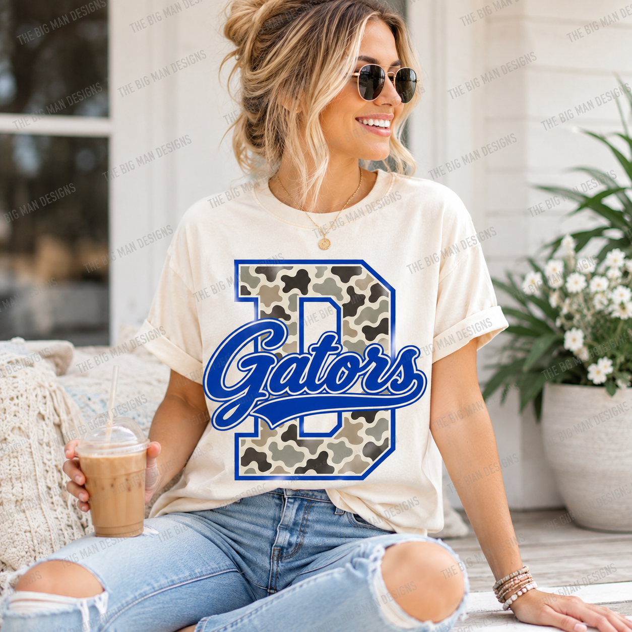 Gators Camo Spirit T-Shirt | DTF Printed School Spirit Wear