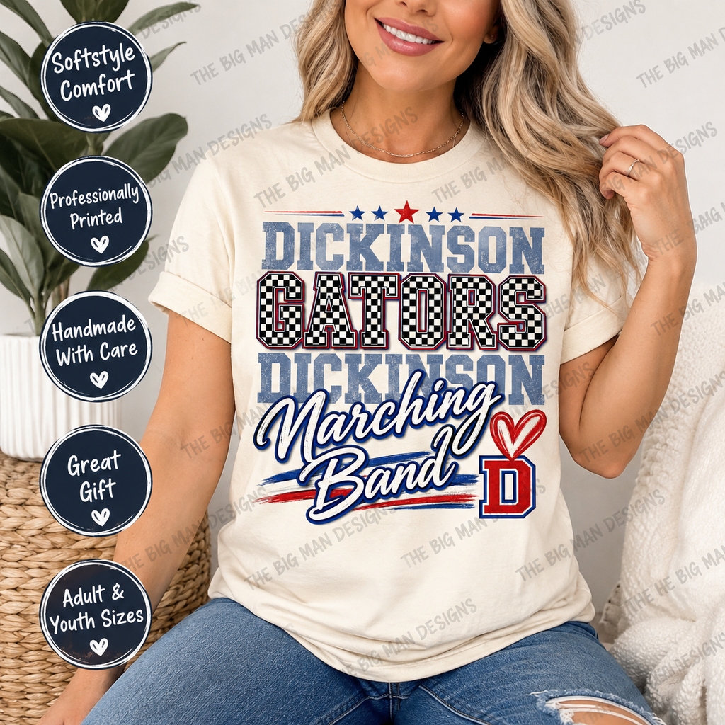 Dickinson Gators Marching Band Shirt 2 | DTF Printed
