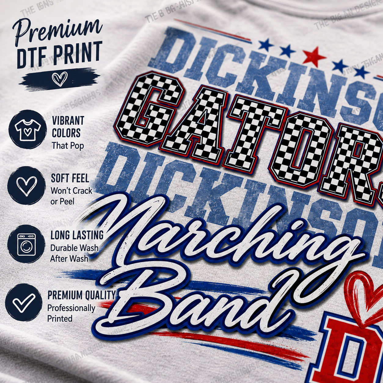 Dickinson Gators Marching Band Shirt 2 | DTF Printed