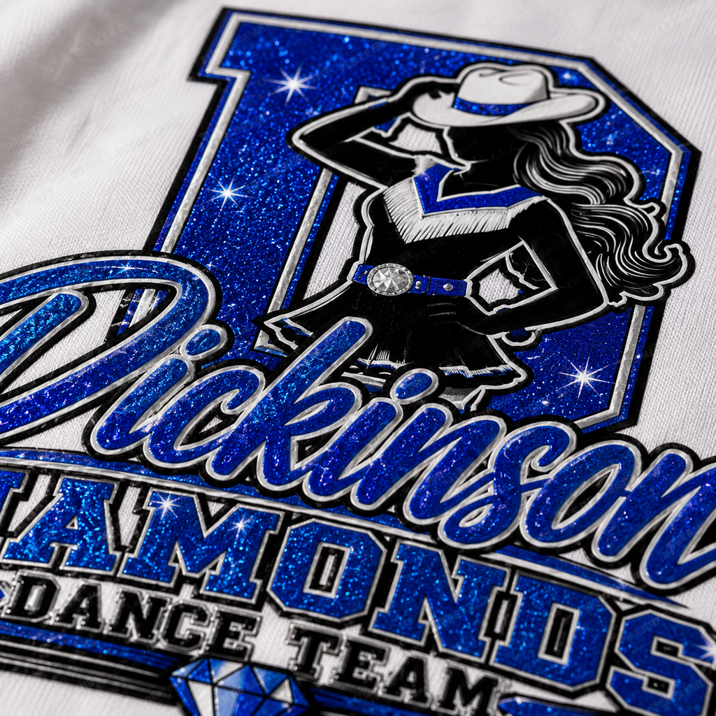 Dickinson Diamonds Dance Team Shirt 3 | DTF Printed