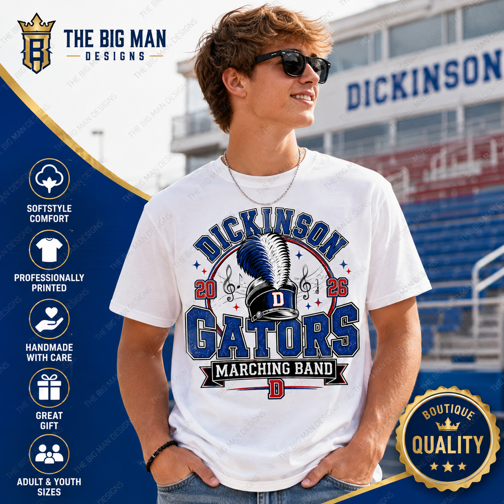Dickinson Gators Marching Band Shirt 1 | DTF Printed
