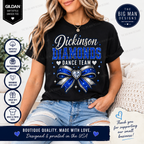 Dickinson Diamonds Dance Team Shirt 2 | Glitter Bow DTF Design | Dance Mom Tee, Sweatshirt & Long Sleeve