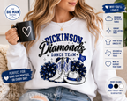Dickinson Diamonds Dance Team Shirt 1 | DTF Printed