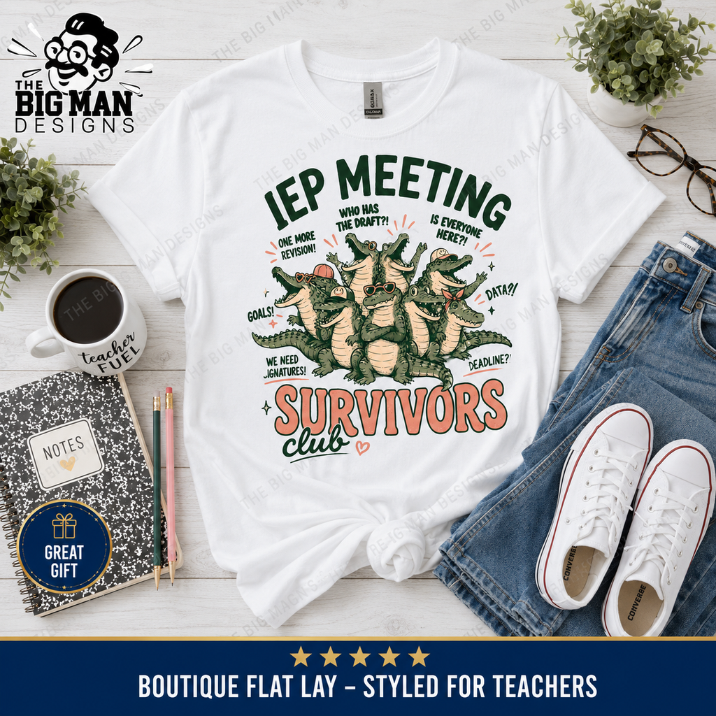 IEP Meeting Survivors Club Shirt | DTF Printed