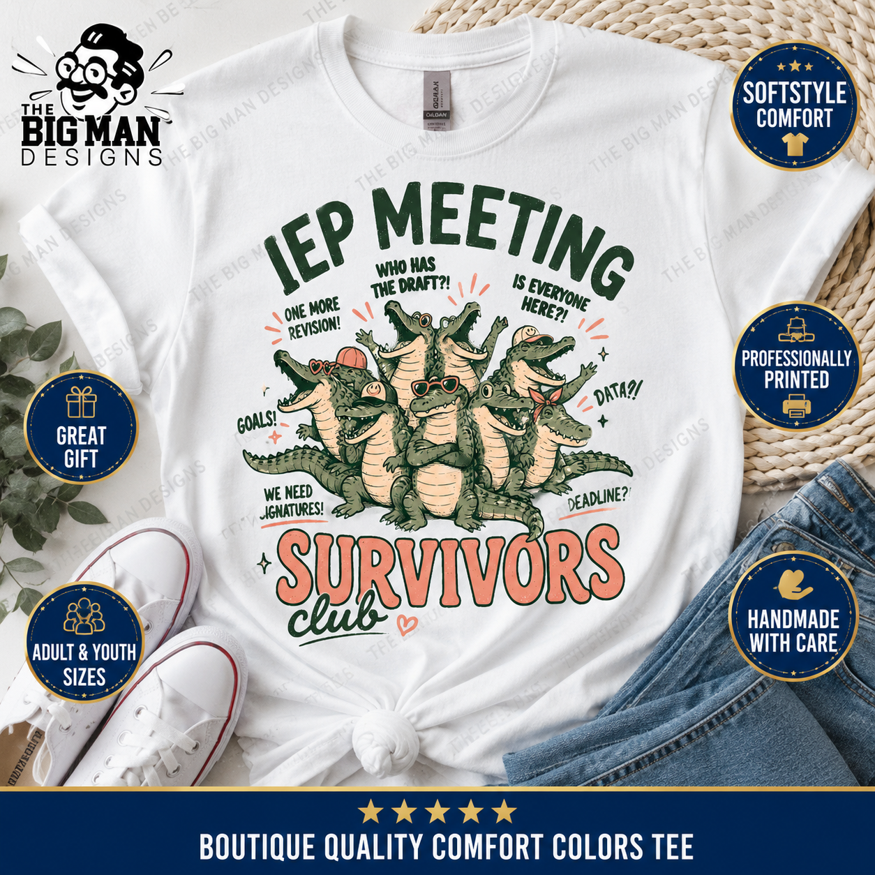 IEP Meeting Survivors Club Shirt | DTF Printed