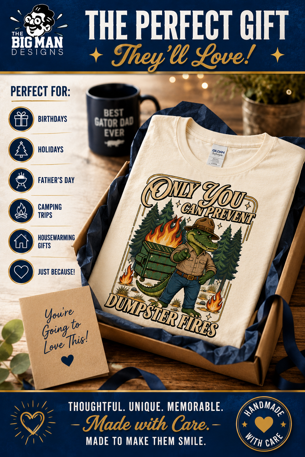 Only You Can Prevent Dumpster Fires Shirt | DTF Printed