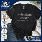 Professional Yapper Speech Language Pathologist Shirt | DTF Printed