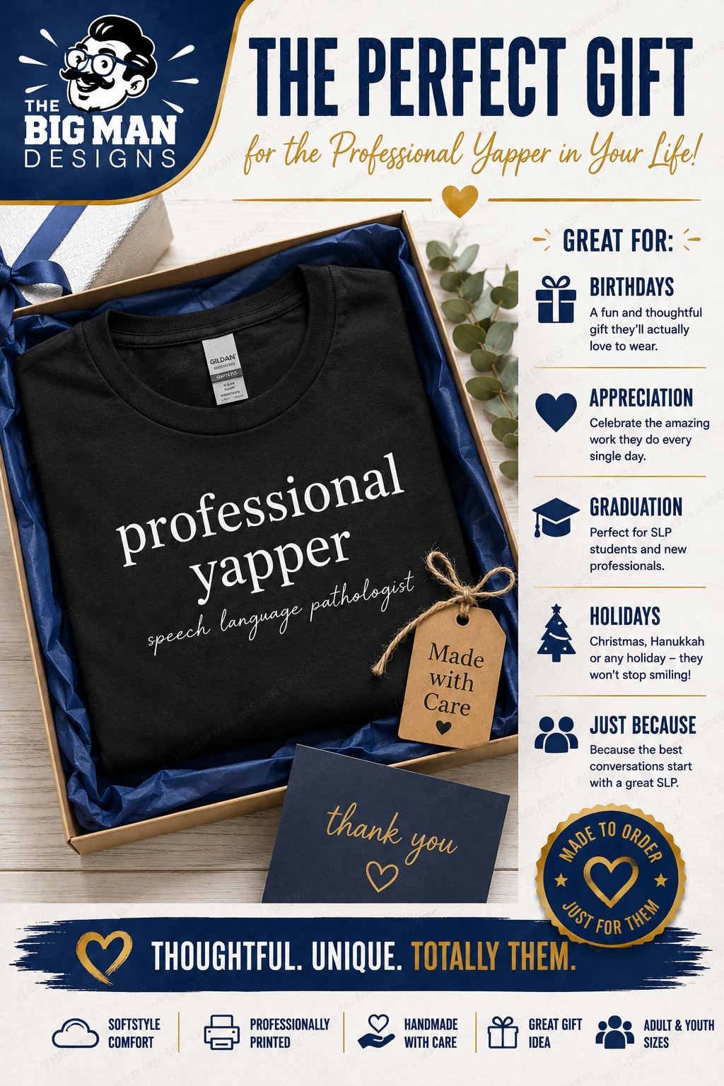 Professional Yapper Speech Language Pathologist Shirt | DTF Printed