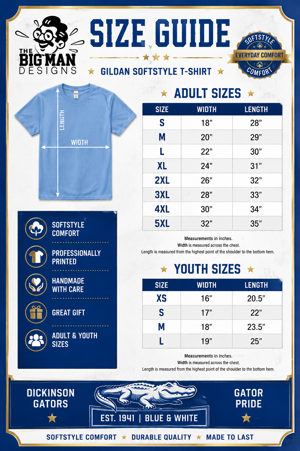 Dickinson Gators Gator Pride Shirt | DTF Printed