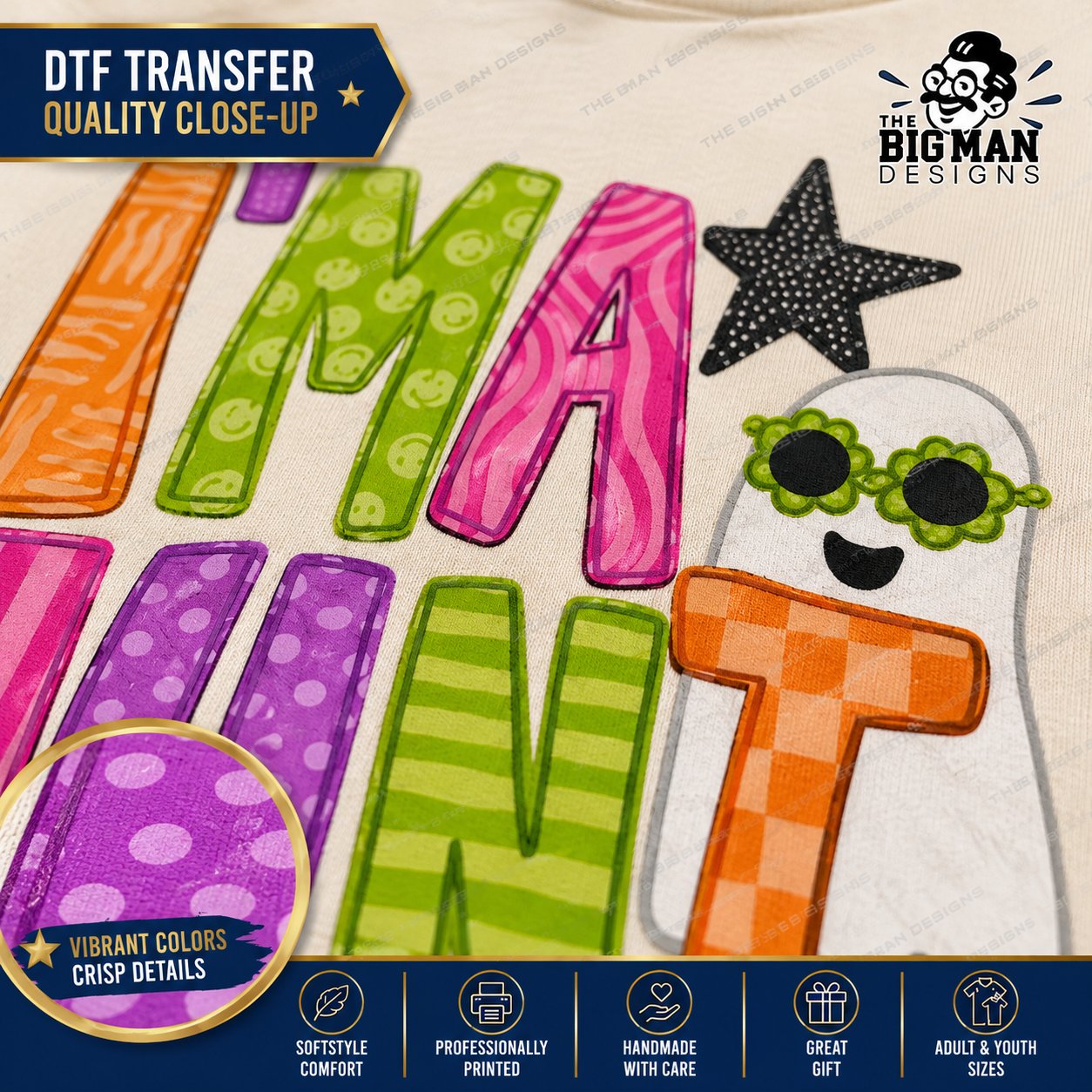 I'm A Haunt Mess Halloween Ghost Shirt | DTF Printed