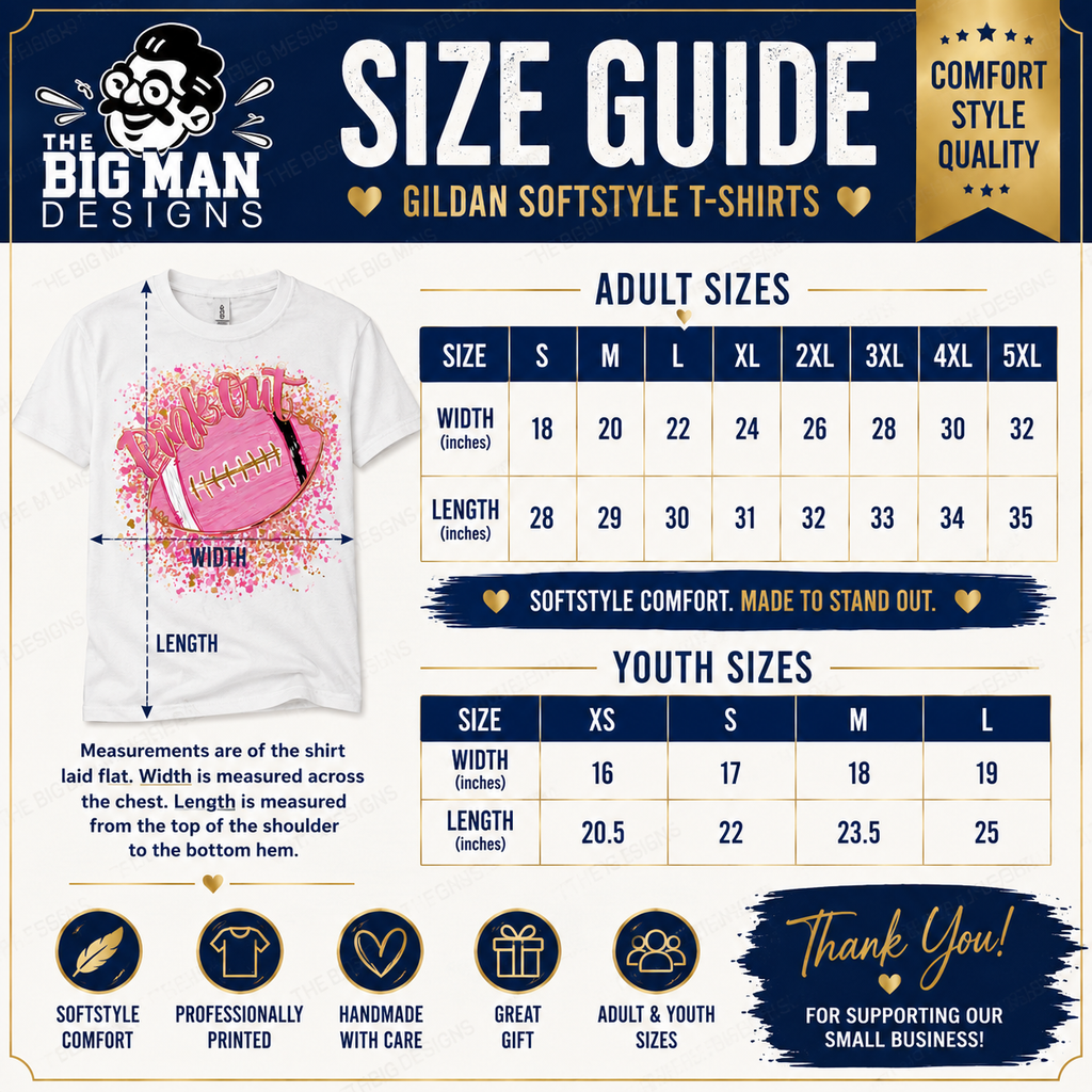 Pink Out Football Shirt | DTF Printed