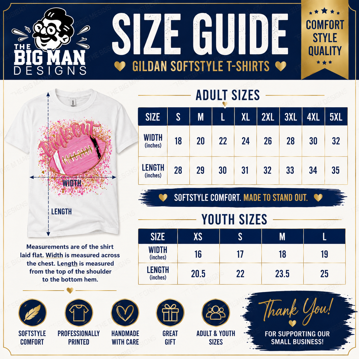 Pink Out Football Shirt | DTF Printed