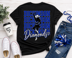 Dickinson Diamonds Drill Team Shirt 7 | Front & Back Design | DTF Printed