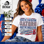 Dickinson Gators | Diamonds Dance Team Shirt 8| Softstyle Comfort | DTF Printed