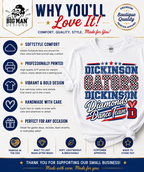 Dickinson Gators | Diamonds Dance Team Shirt 8| Softstyle Comfort | DTF Printed