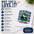5 Dickinson Gators Spirit Tee | School Spirit T-Shirt