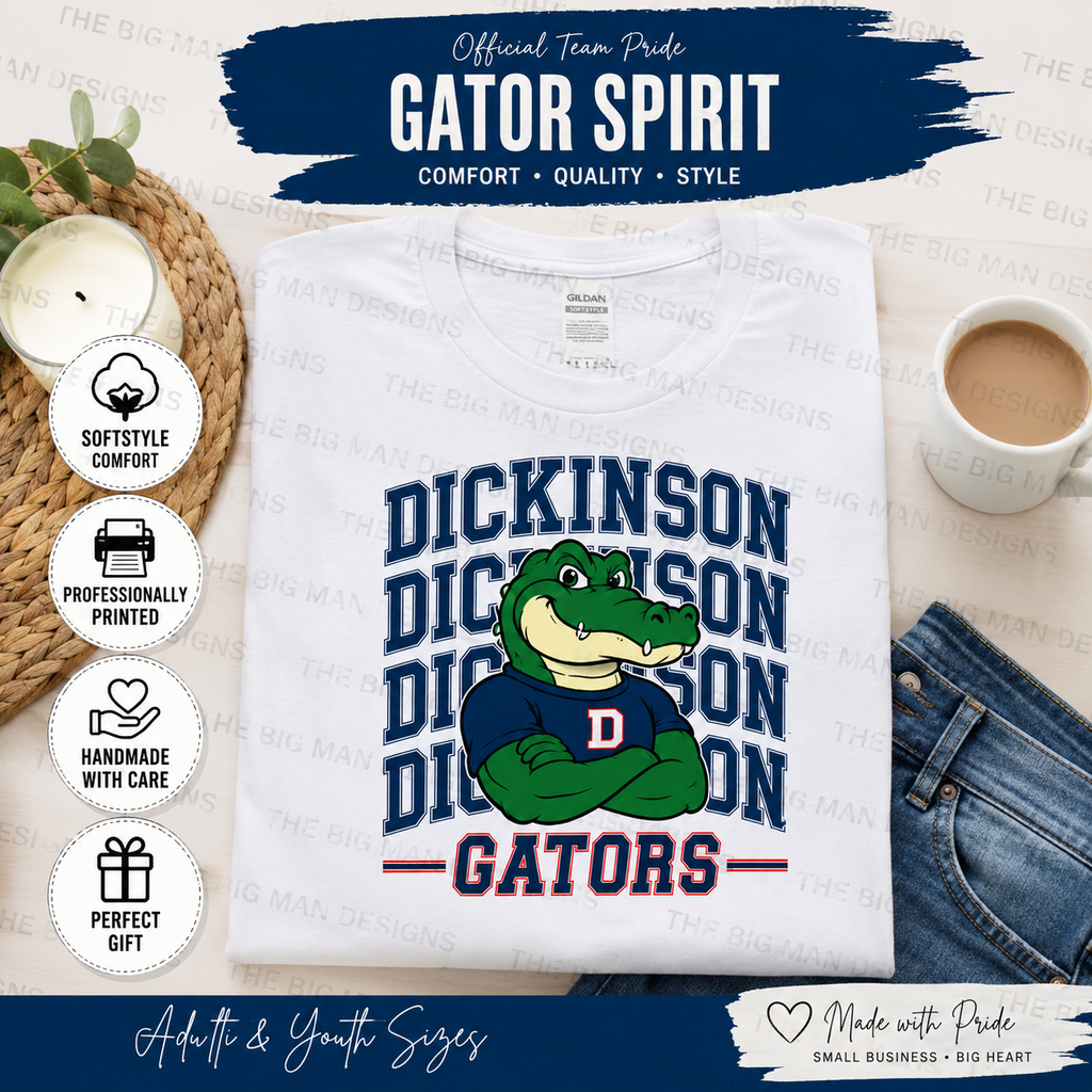 5 Dickinson Gators Spirit Tee | School Spirit T-Shirt