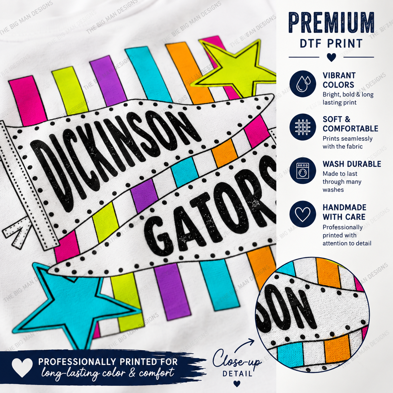 22 Dickinson Gators Pennant Spirit Tee