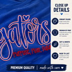 Dickinson Gators Purpose Plan Future tee royal blue - DTF printed adult and youth sizes available handmade with care