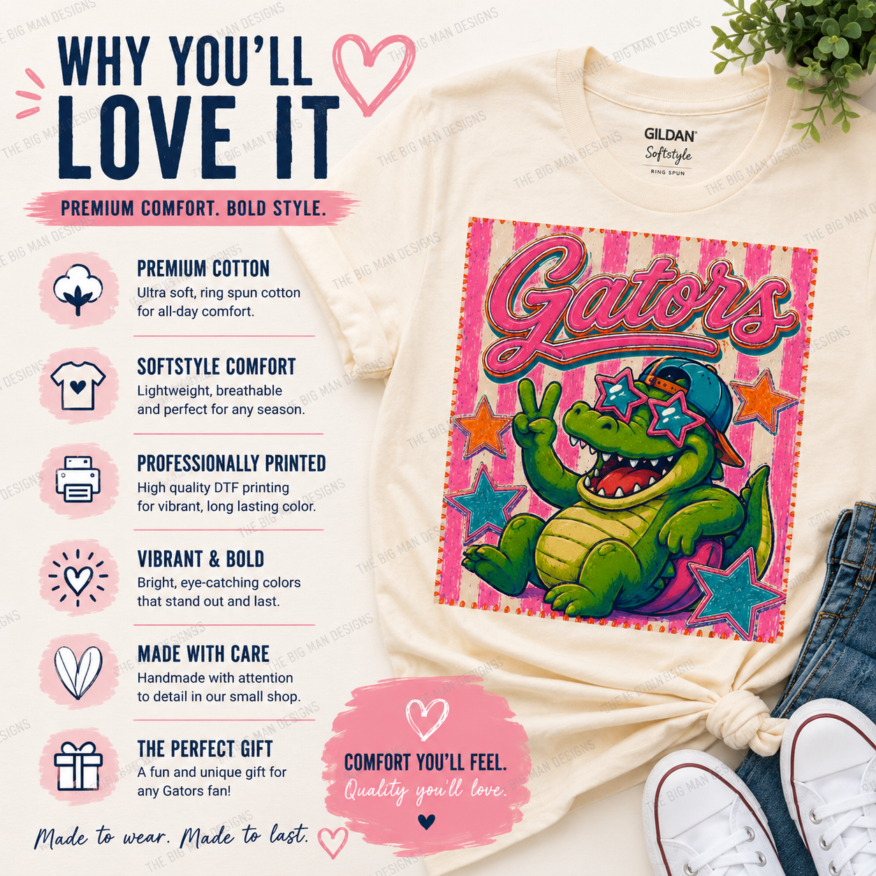 72 Gators Vintage Vibes Graphic Tee | DTF Printed