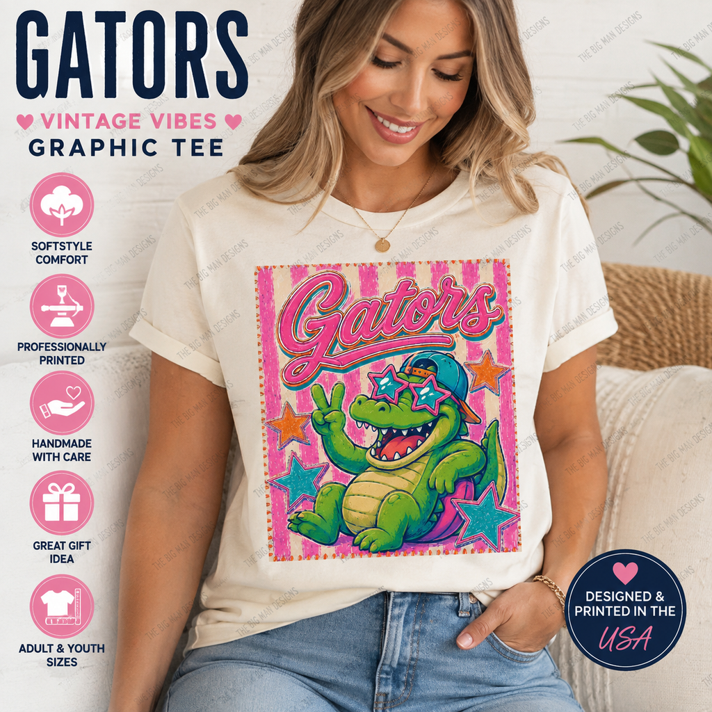 72 Gators Vintage Vibes Graphic Tee | DTF Printed