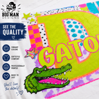 3 Dickinson Gators Neon Collage D Spirit Shirt | Dickinson ISD Spirit Wear