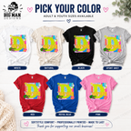 3 Dickinson Gators Neon Collage D Spirit Shirt | Dickinson ISD Spirit Wear
