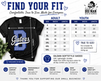 4 Dickinson Gators Pinstripe D Spirit Shirt | Dickinson ISD Spirit Wear