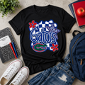 Gators spirit tee red shirt flatlay