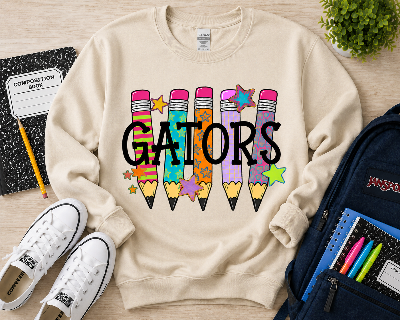 Gators Pencils T-Shirt in White