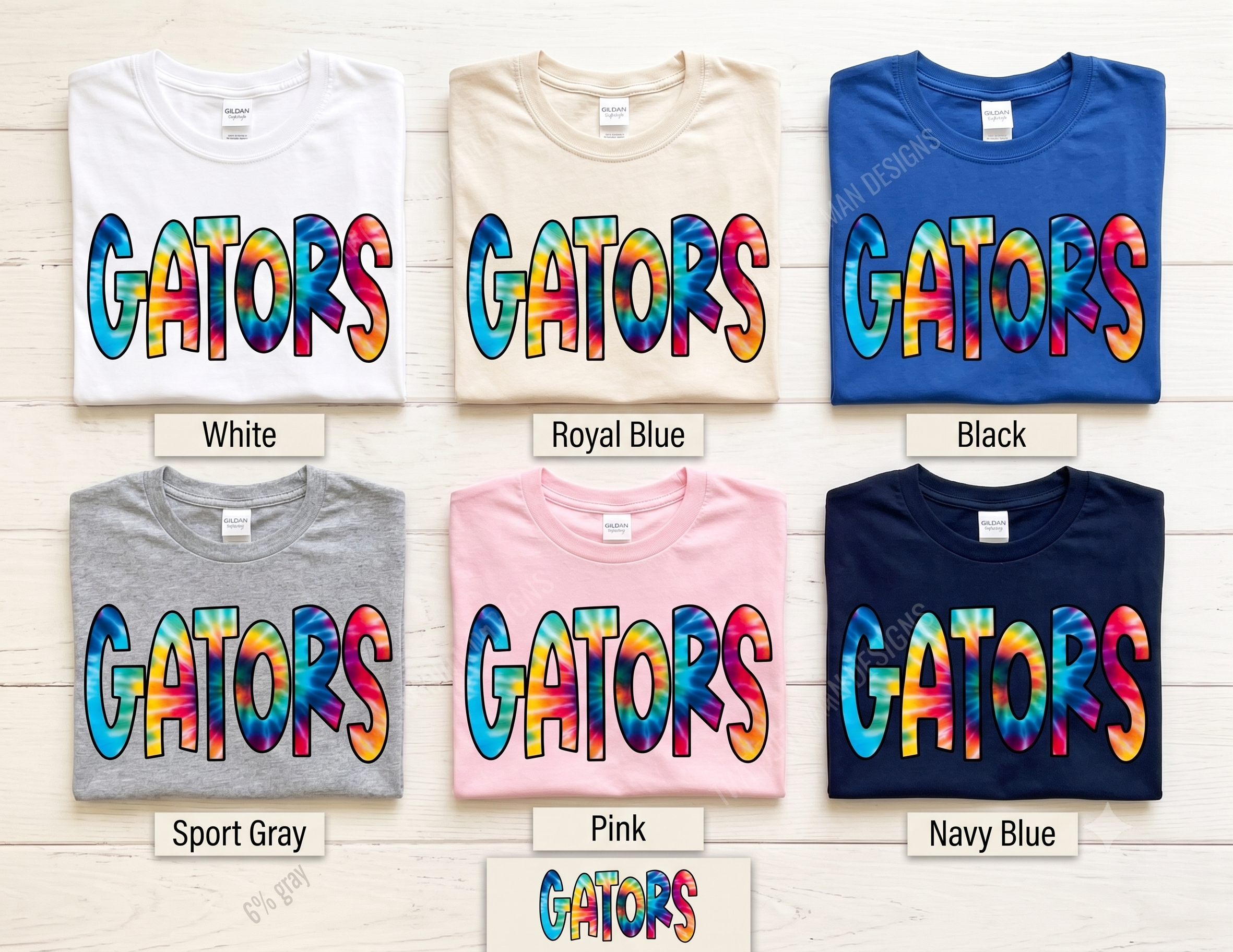 33 Gators Tie-Dye Spirit T-Shirt | DTF Printed
