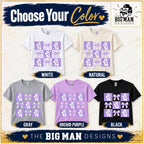 Ballet bows checkerboard shirt in White, Natural, Gray, Orchid Purple and Black