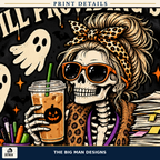 Dead Inside Still Providing Services Halloween shirt, print detail, The Big Man Designs