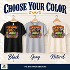 Double Double Toil and Fright Halloween shirt, color options, The Big Man Designs