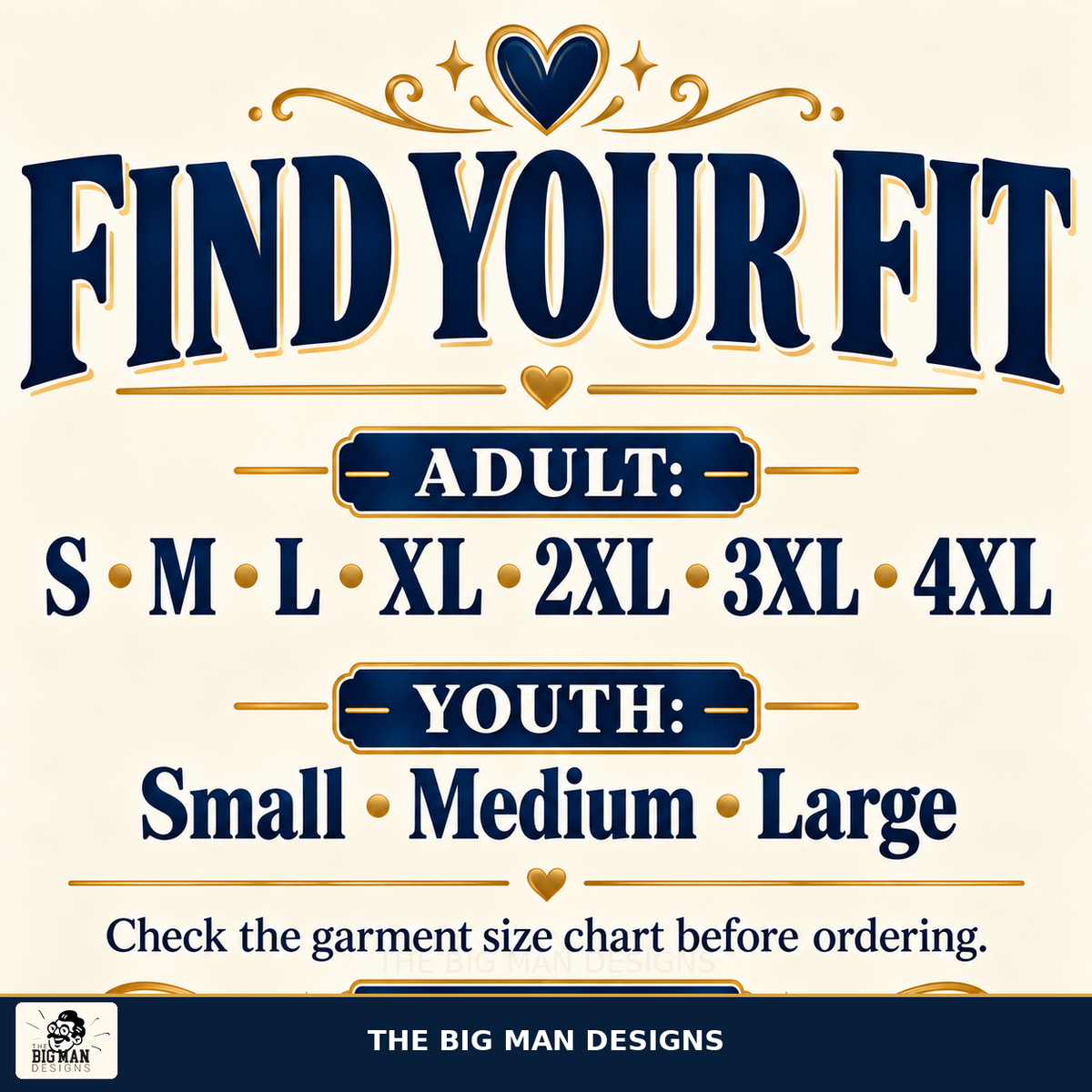Double Double Toil and Fright Halloween shirt, size guide, The Big Man Designs