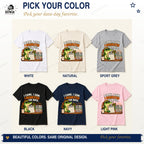 Data collection gator shirt in White, Natural, Sport Grey, Black, Navy, and Light Pink.