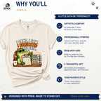 Natural data collection gator shirt with Softstyle comfort, DTF printing, and made-to-order benefits.