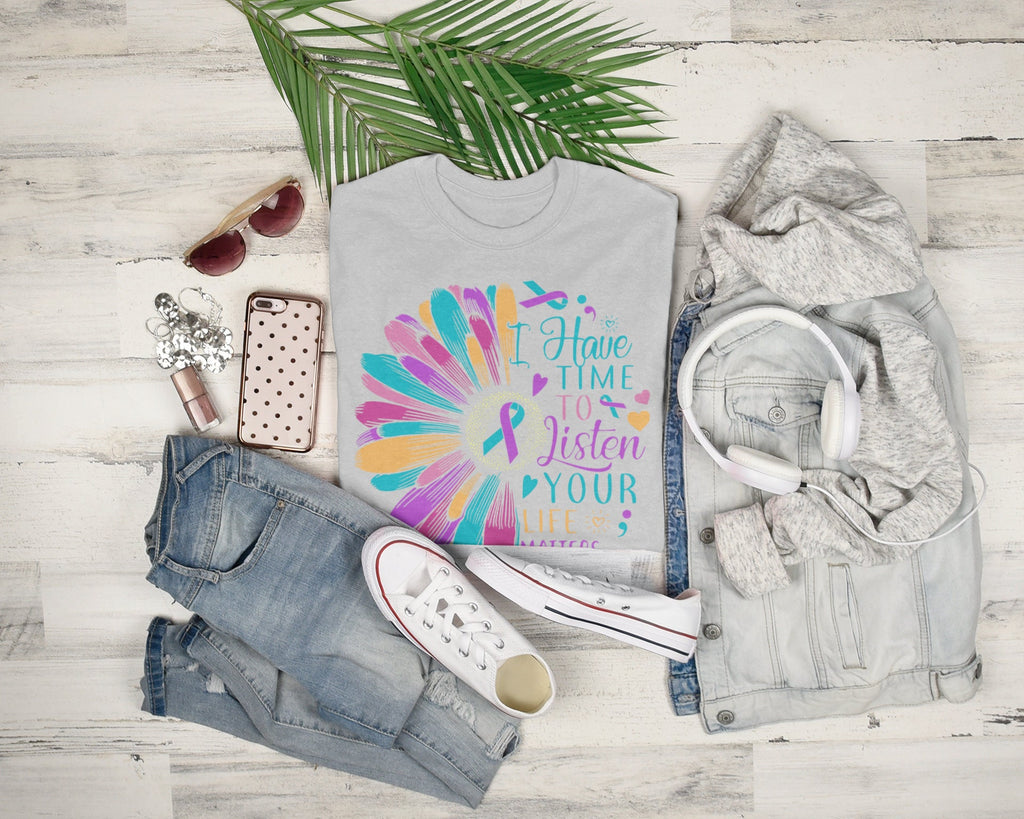 Suicide Prevention Awareness T-Shirt - Your Life Matters, Mental Health