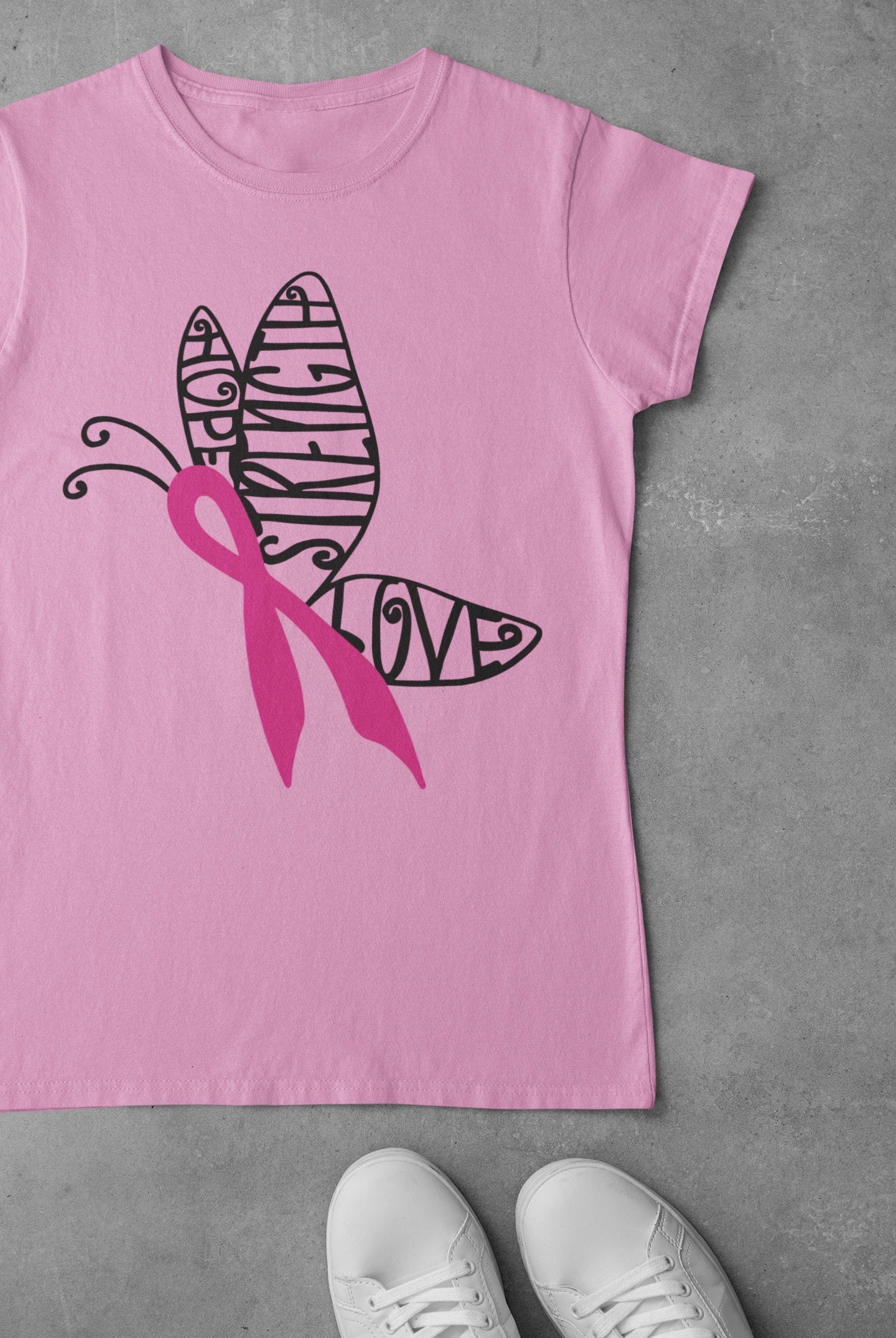 Pink Cancer Awareness T-Shirt | "We Can Do It" Design
