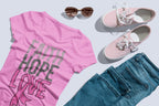 Faith Hope Love Pink | Cancer Awareness T-Shirt | DTF Printed on Soft Cotton
