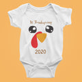 Turkey Face Thanksgiving Baby Bodysuit/Onesie/ Tshirt