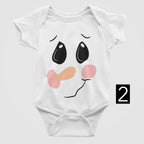 Snowman Face Christmas Baby Bodysuit/Onesie