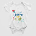 Santa's Little Helper Christmas Baby Bodysuit/ Onesie