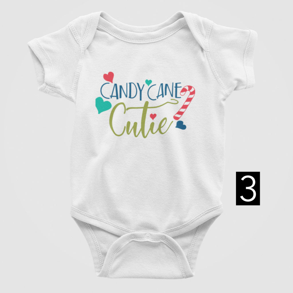 Candy Cane Cutie Christmas Baby Bodysuit/ Onesie